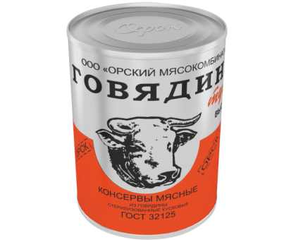 Говядина тушеная ГОСТ в/с Орск 20х338г