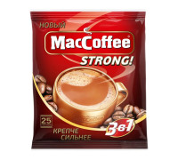 Растворимый кофе MacCoffee Strong 3 в 1, 25*16г
