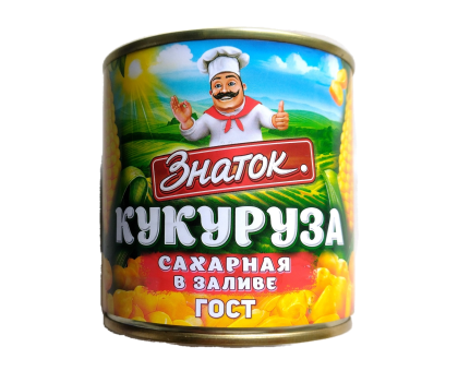 Кукуруза Знаток в заливе, 425г