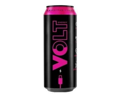 Энергетический напиток Volt Energy Виноград-гуава, 0,45л / Омск