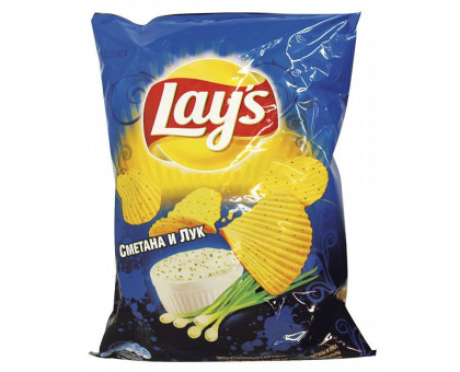 Чипсы Чипсы Lays Сметана Лук, 70г