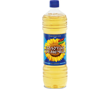 Масло Золотая семечка подсолнечное, 1л