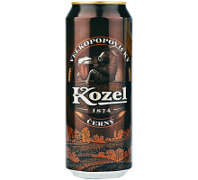 Пивной напиток  Velkopopovicky Kozel темное, 0,45л / НСК