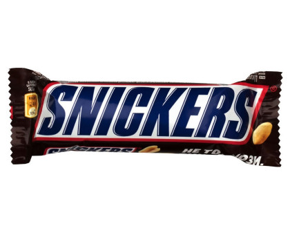 Шоколадный батончик Snickers, 50,5г