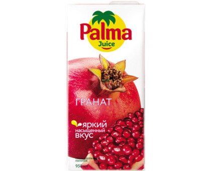 Напиток сокосодержащий Palma Juice Гранат, 0,95л 