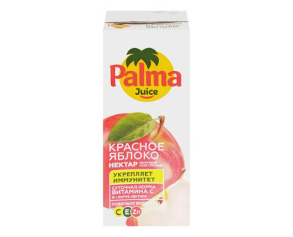 Напиток сокосодержащий Palma Juice Красное яблоко, 0,2л